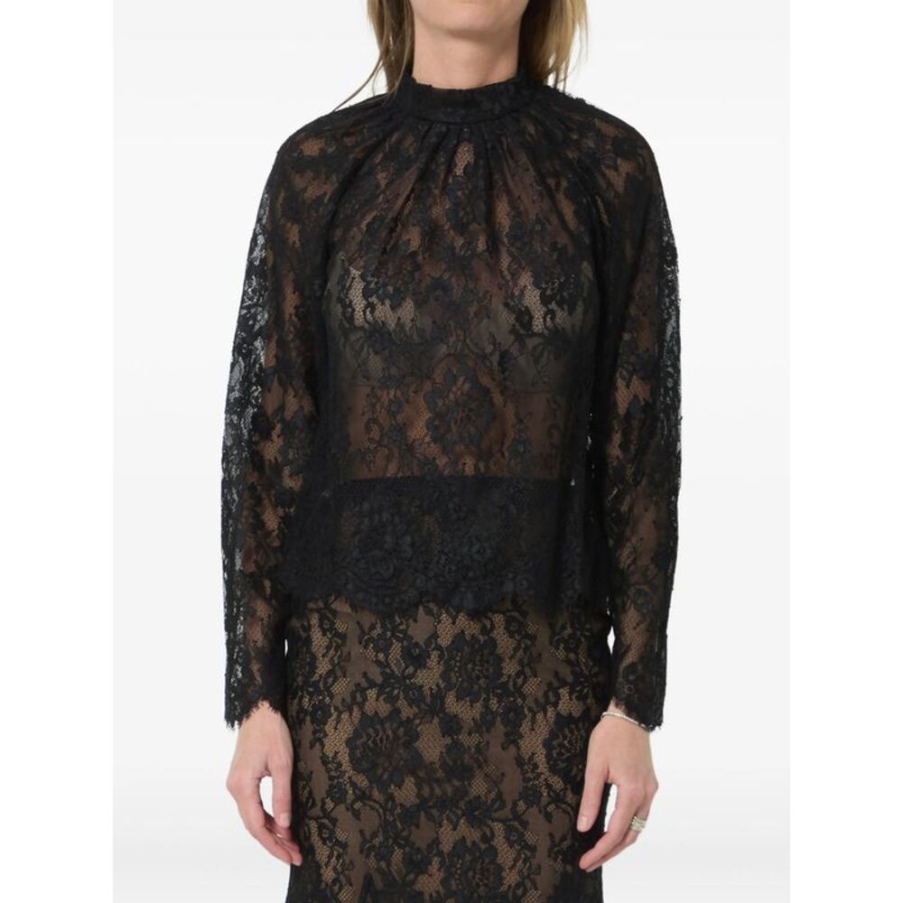 Self-Portrait Black Tops - Blouses Women